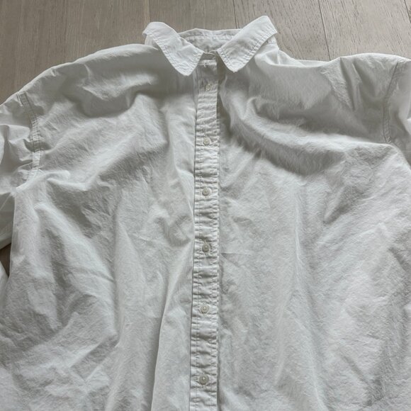 Sunday Best White Cotton Button Down Shirt Size Large - Picture 2 of 6